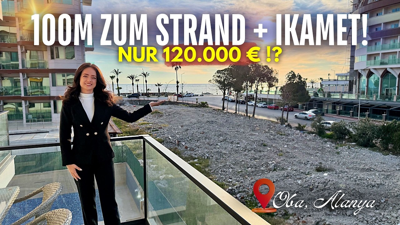 70m² IN ALANYA FÜR NUR 120.000€ + IKAMET?! NUR 100 METER ZUM STRAND IN OBA