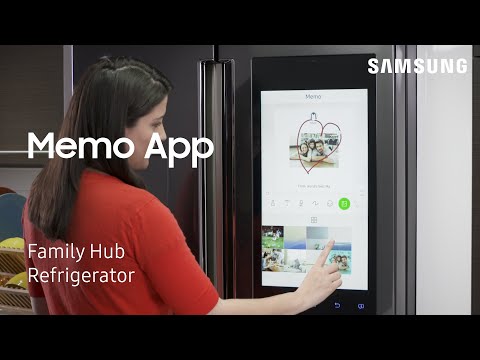 How to use the Memo App on Your Family Hub Refrigerator | Samsung US