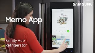 How to use the Memo App on Your Family Hub Refrigerator | Samsung US