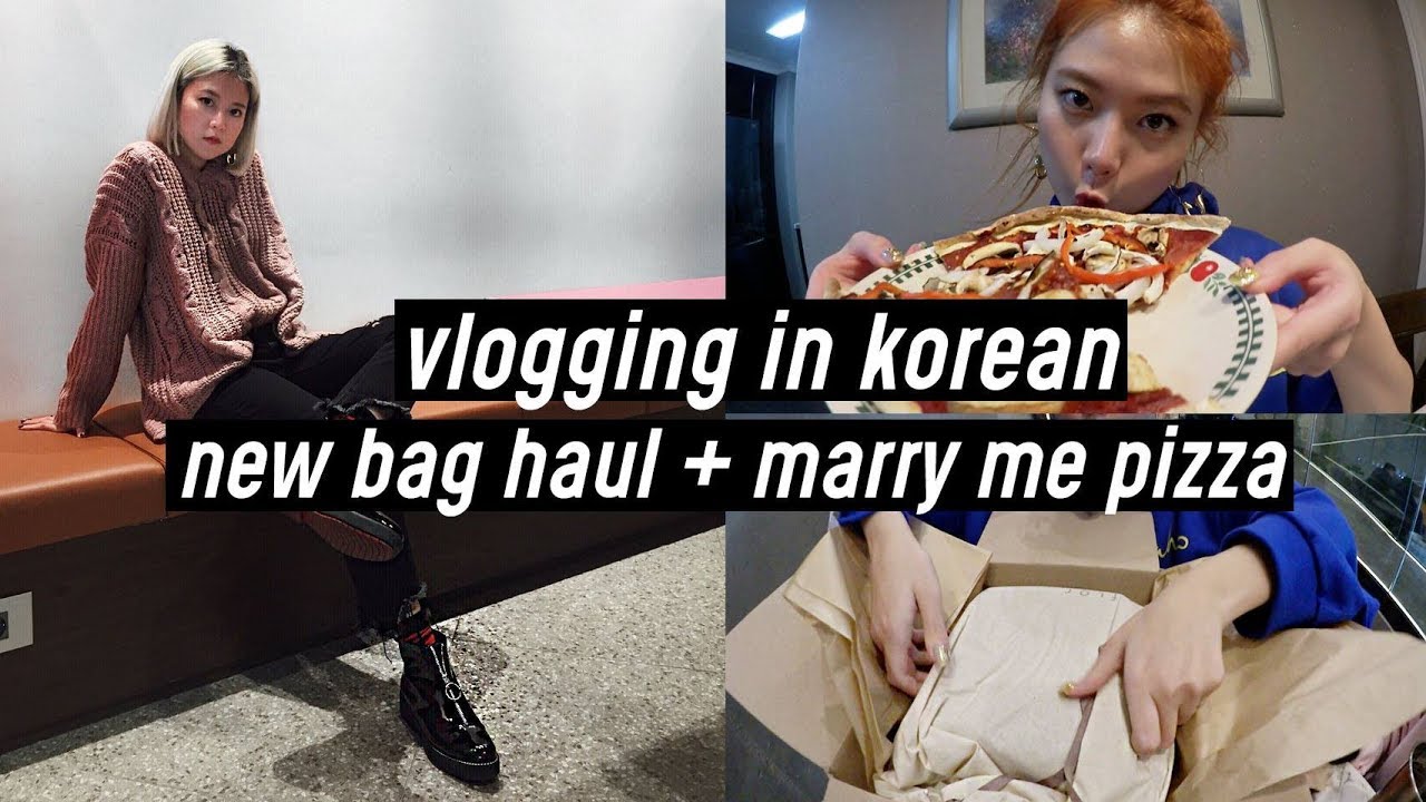 Vlogging in Korean: Making Dinner, New Handbag Haul, Cafe Adventure with Mama QQ | DTV #69
