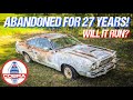 ABANDONED Mustang Cobra Rescued After 27 Years - WILL IT RUN?
