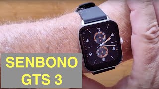 SENBONO GTS 3 Apple Watch Shaped IP67 Bluetooth Calling Blood Pressure Smartwatch: Unbox & 1st Look screenshot 5
