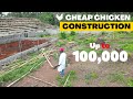 Growing fast to 100000 chicken farm with cheap construction