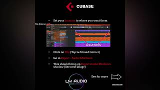 How to Export MP3 (Basic) in Cubase
