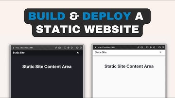 Easily Build and Deploy Static Websites