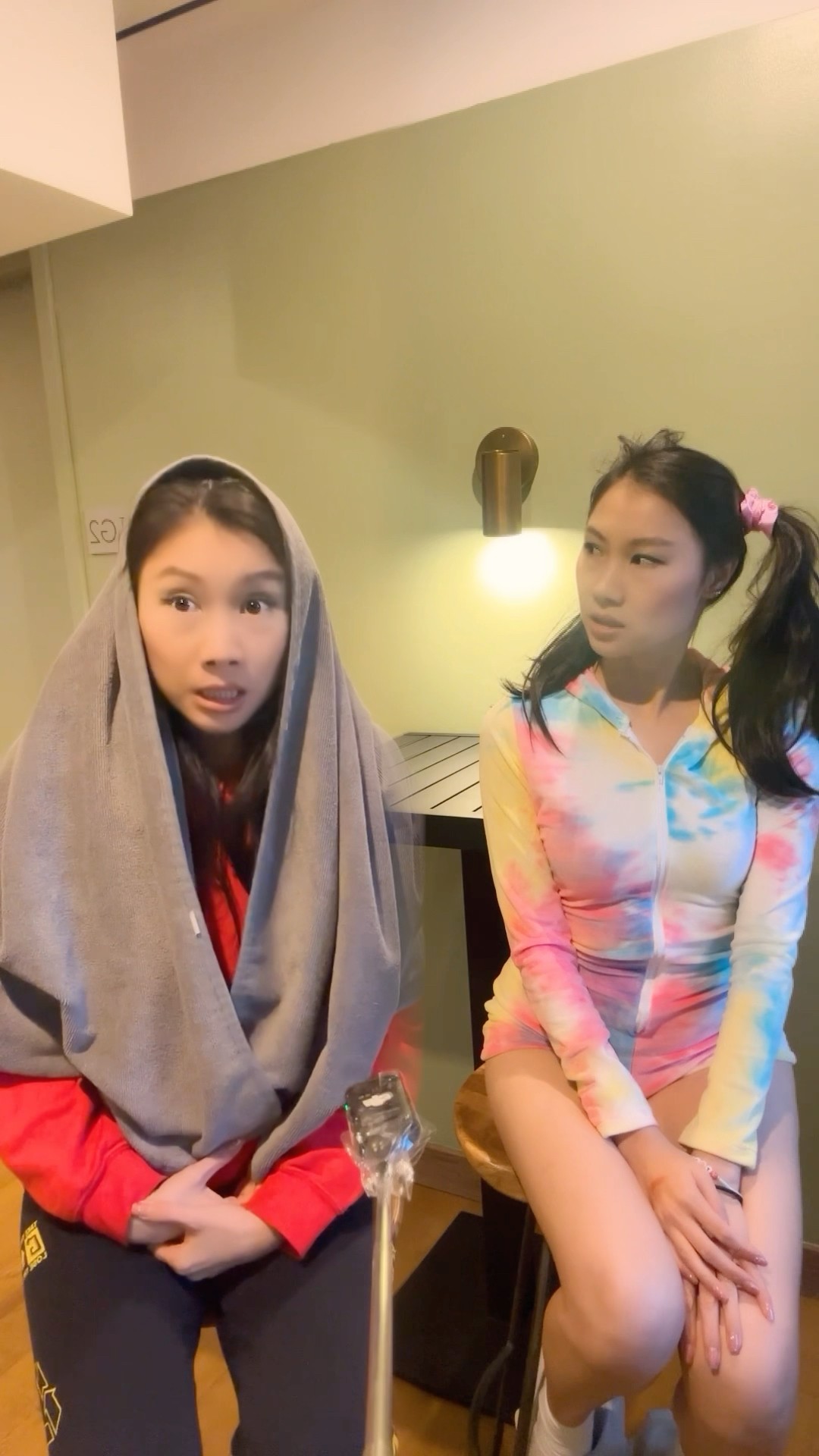 Mommy and daughter in the same room finally!!