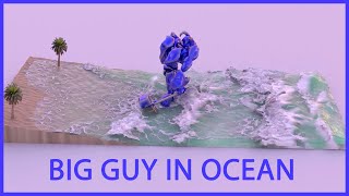Big Guy in a Ocean Tutorial in Houdini