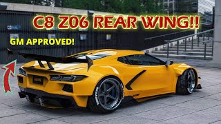 C8 Z06 REAR WING DETAILS LEAKED!! LARGER THAN C7 ZR1 WING!