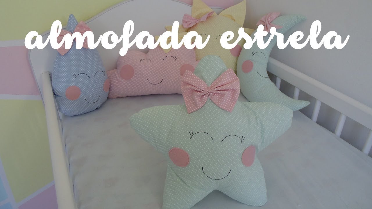 Como fazer Almofada Estrela - Passo a Passo - Bia Feltz
