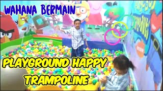 Serunya Bermain di playgrond happy trampoline di ci hideung Tasikmalaya