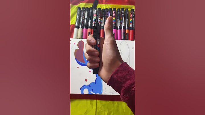 Drawing stitch with posca markers! Happy Valentine’s Day