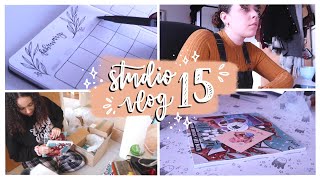 Studio Vlog 15  lots of packaging, art book restock & crochet