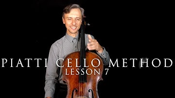 A.Piatti Cello Method Lesson 7 Exercises in Half Position (part 2)| Español and Português subtitles