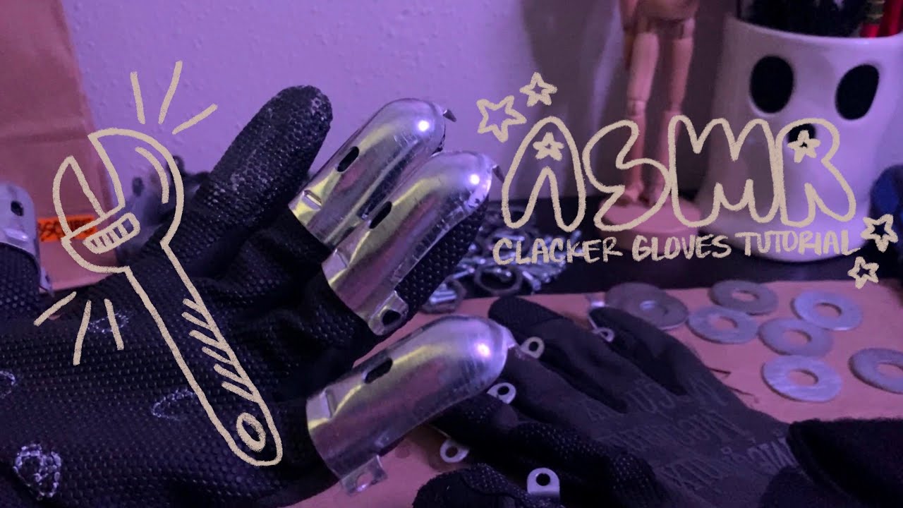 ASMR | haunted house clacker gloves tutorial ˚.☪︎ ⁺₊✧ (no talking)