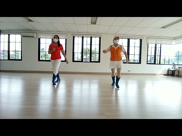 Show Me The Rain Line Dance || Demo by Cyntia & Yulia PM class=