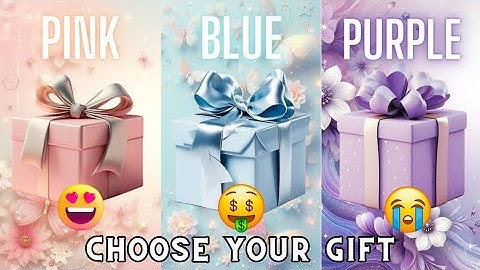 Choose your gift 🎁💝🤮|| 3 gift box challenge Pink, Blue & Purple #giftboxchallenge #chooseyourgift