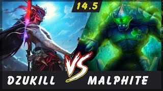 Dzukill - Yone vs Malphite TOP Patch 14.5 - Yone Gameplay