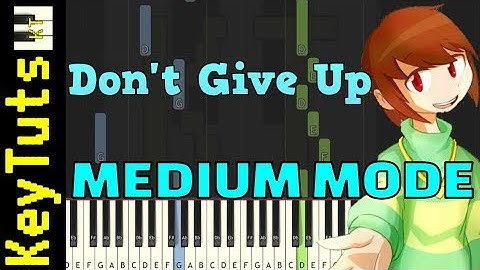 Learn to Play Don’t Give Up from Undertale - Medium Mode