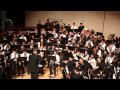 NCBA 2015 Junior High Honor Band performed Homeward Bound March by John Philip Sousa