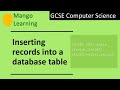 Inserting records into a database using SQL