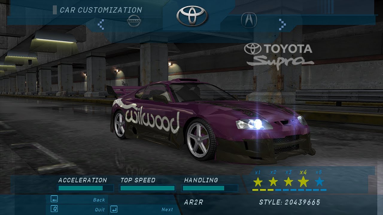 追加検討中 UNDERGROUNDさん専用 Need for Speed: Underground — Toyota Supra SZ (A80) (Takashi