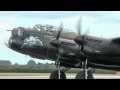 RAF Waddington Airshow 2011 Avro Lancaster - Flying display and on the ground.m4v