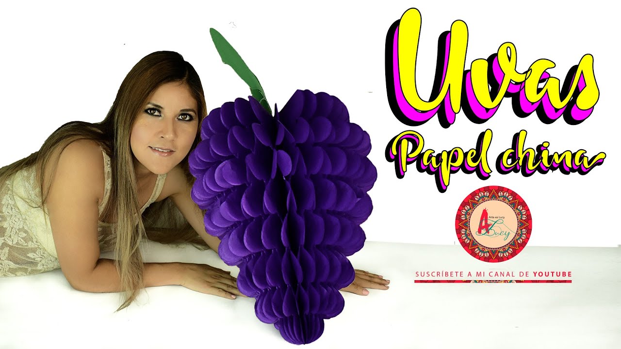 Uvas papel china semana santa # ARTE ES LUCY