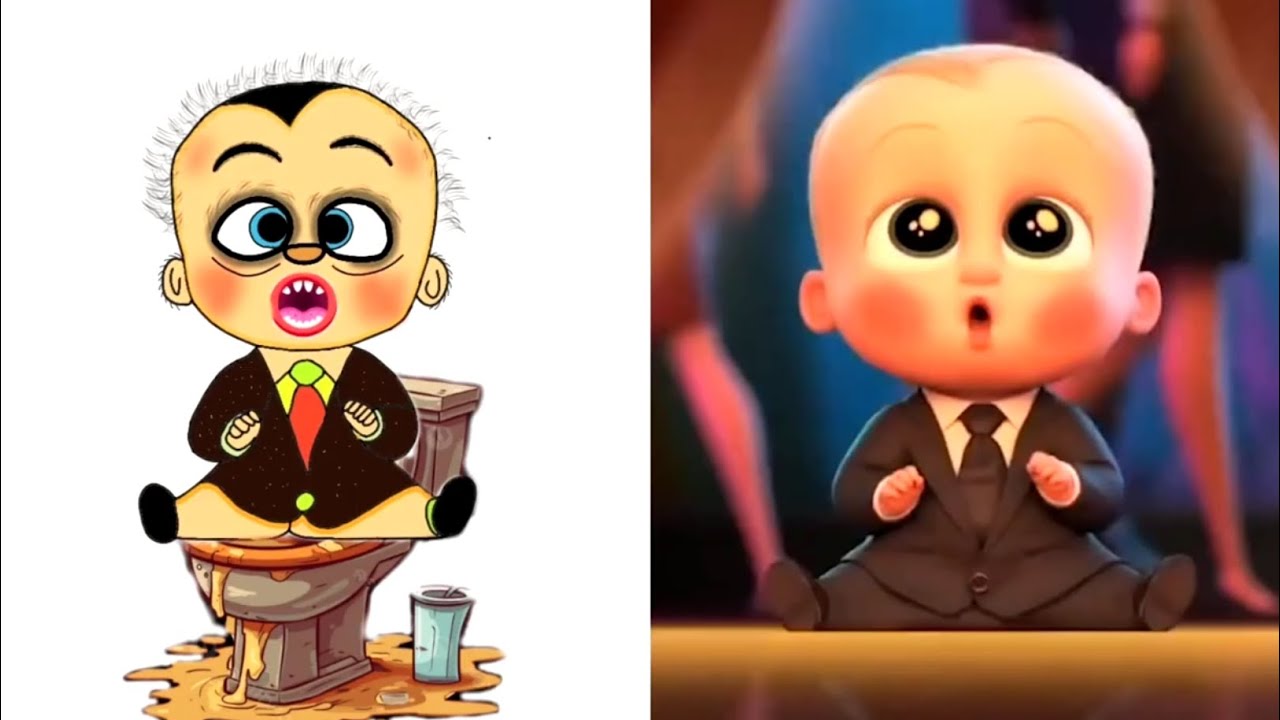 Boss Baby Rude Meme The Boss Baby Best Funny Scene Drawing Meme | Baby Boss Funny Cartoon ...