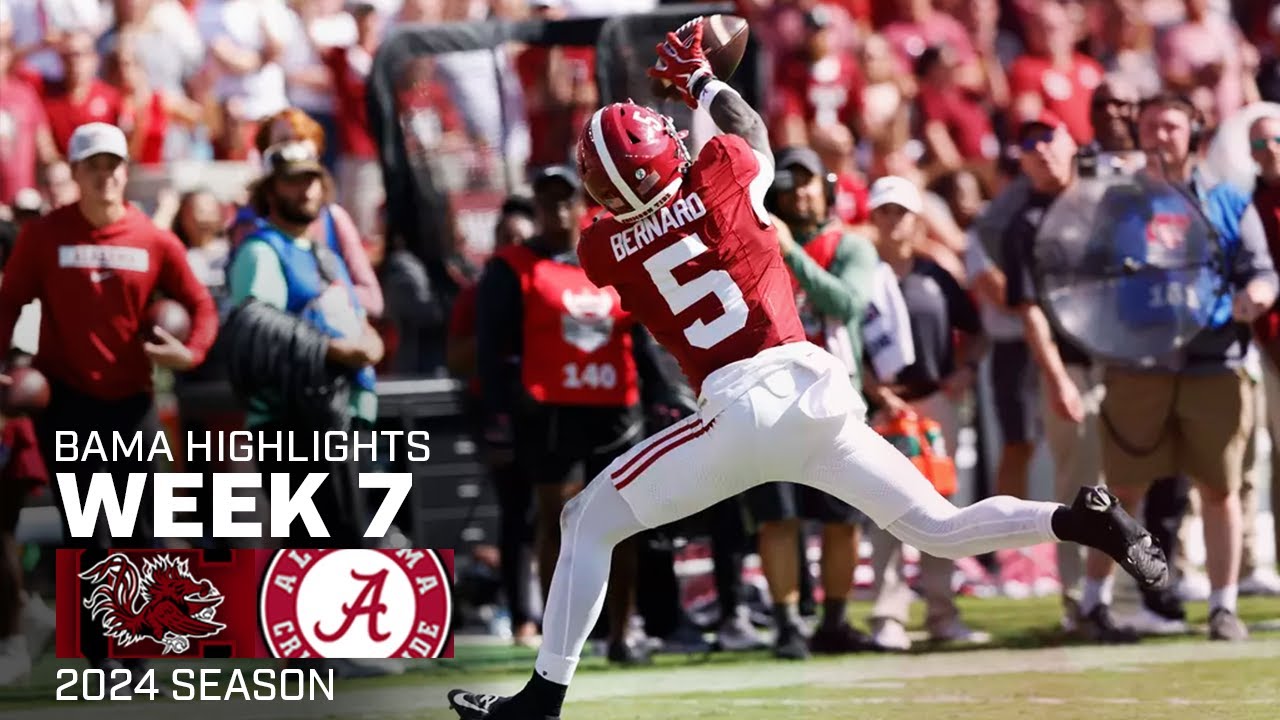 Alabama’s Highlights vs. South Carolina | 2024 CFB - YouTube