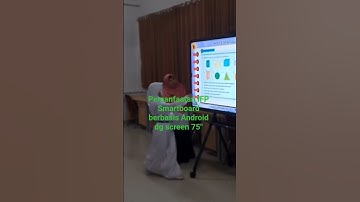 Pemanfaatan IFP Smartboard berbasis Android dg screen 75" #jakarta #pendidikan #sekolah #automobile