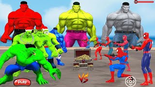 Gameplay Spider Man 2 Treasure Finding Challenge Team Spiderman Vs Team Hulk Game 4K Action