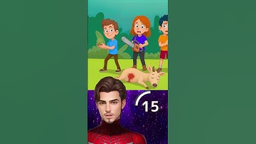 Which one of them k1ll3d the deer? #riddles #quiz #spiderman #deer