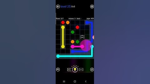 How to solve flow free bridge (8*8 mania level 25)