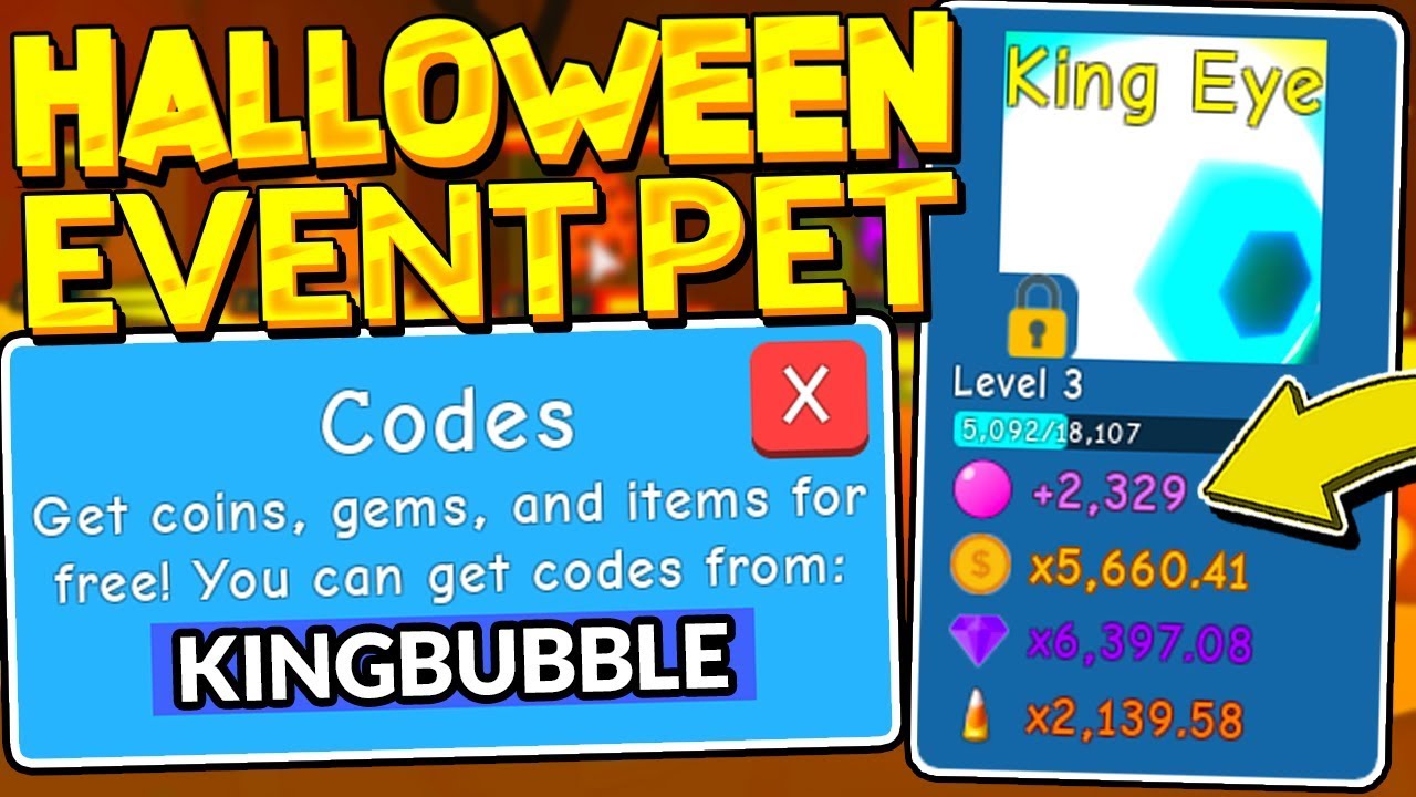 Secret Halloween Event Pet Codes In Bubble Gum Simulator Roblox Youtube - roblox bubble gum simulator all of the codes
