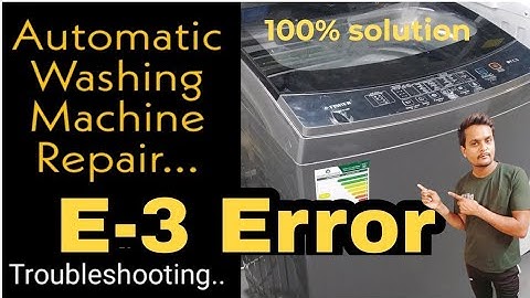 E3 error in washing machine problem | koryo washer E3 error solution
