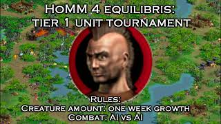 HoMM 4 Equilibris: tier 1 units tournament 1 week vs 1 week AI vs AI Part 10
