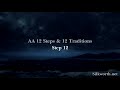 13.  AA 12 &amp; 12 - Step 12