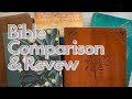 Bible comparison  review  some of my favorite bibles