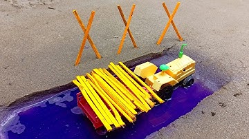 Diy tractor stuck in mud Mini science project || Part 14 || Mini creator | rv hacks | keep Villa