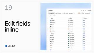 How to Edit Fields Inline | Spodus Tutorial #19