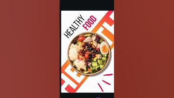 Easy Food Poster Design in Canva #canva
