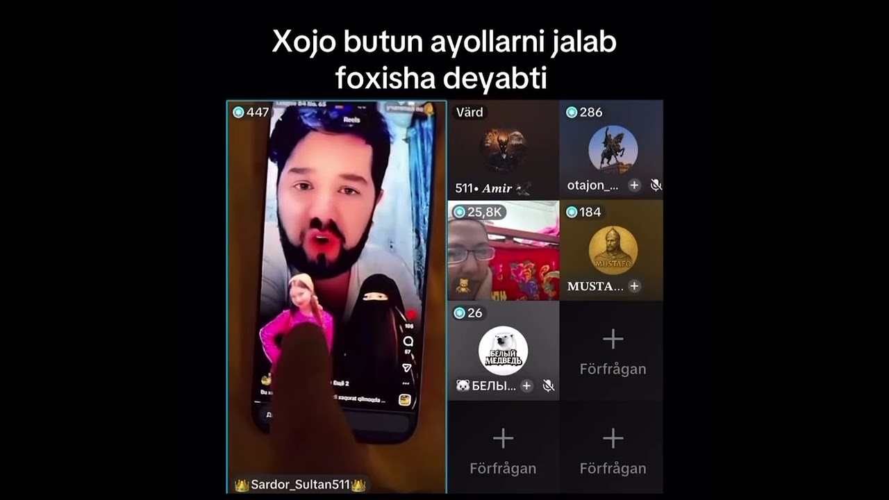 Ona sher Hojini qölini söradi 