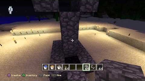 Minecraft Tutorial: How to make a Nether portal without a diamond pickaxe