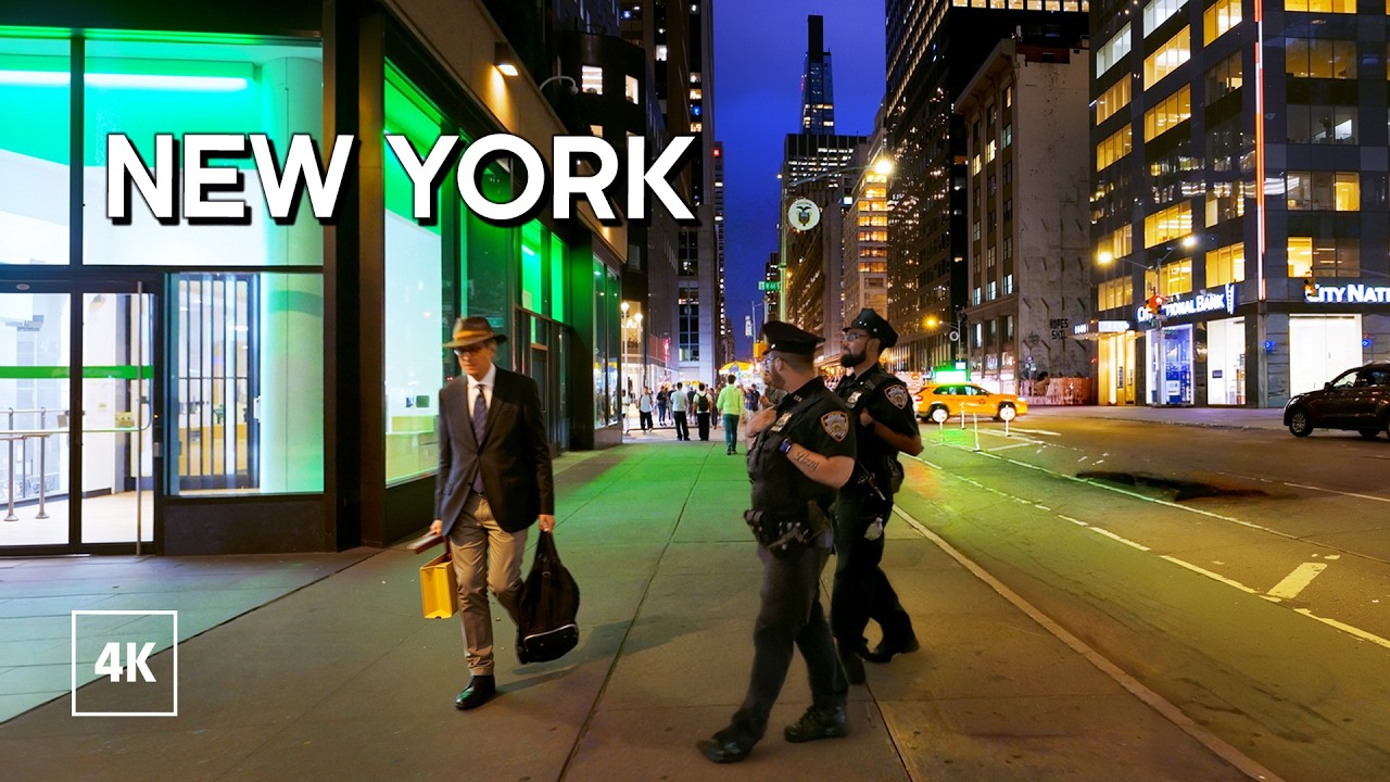 New York, Amerika Serikat | Jelajah Kota Malam 4K | 9 Jul 2026