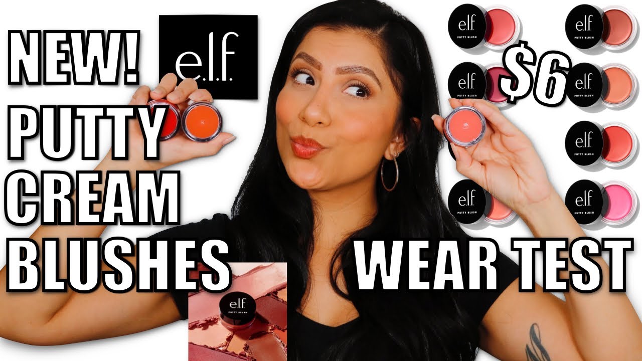 *NEW* E.L.F PUTTY BLUSH + NATURAL LIGHTING & WEAR TEST *OILY SKIN* | MagdalineJanet