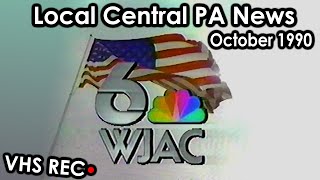 Local Central PA News WJAC | October 1990 W/Commercials (Partial REC.)