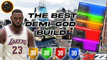 NBA 2K22 NEXT GEN BEST DEMI-GOD BUILD IN THE GAME RIGHT NOW!!(MOST BADGES) 🔥🔥🔥