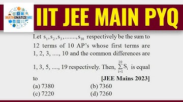 Arithmetic Progression (AP) JEE Mains 2023 Previous years Questions | Nitin Agrawal