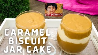 Parle-G Biscuit Caramel Jar Cake | Original Recipe | Food Edition Special | Biscoff Inspired |