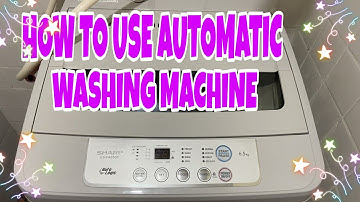 HOW TO USE AUTOMATIC WASHING MACHINE||SHARP ES FA650P||CHILE DOMINGUEZ